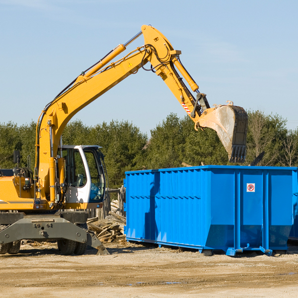 how many times can i have a residential dumpster rental emptied in Fall River County South Dakota